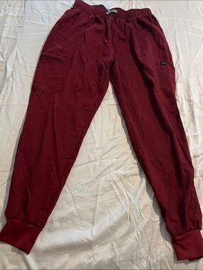 Men's Women’s Scrubs Maroon Pants - Unbranded